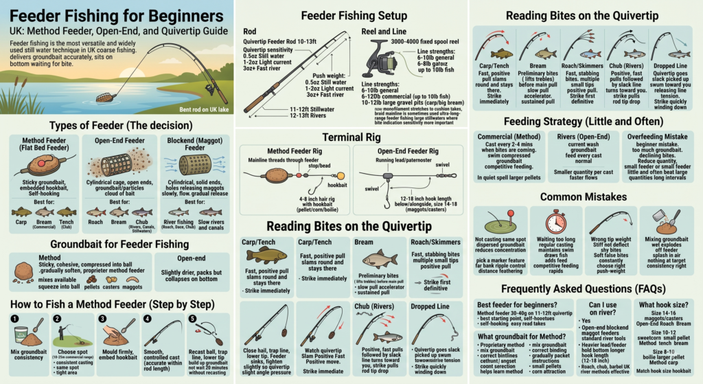Feeder Fishing for Beginners UK: Method Feeder, Open-End, and Quivertip Guide 1 Feeder Fishing for Beginners UK: Method Feeder, Open-End, and Quivertip Guide