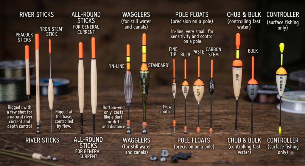Fishing Floats Explained: UK Float Types and When to Use Them 1 Fishing Floats Explained UK Float Types and When to Use Them
