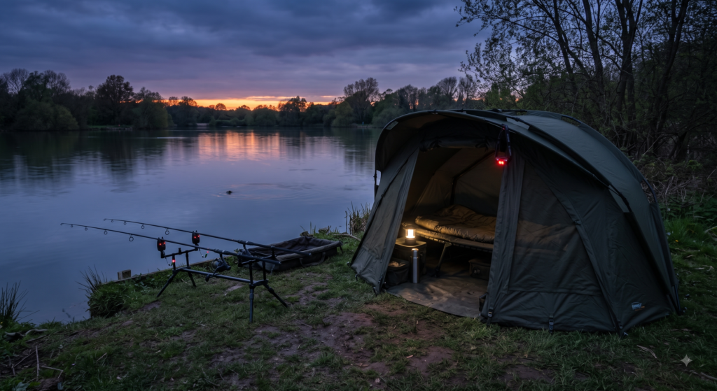 Overnight Carp Fishing UK Bivvy, Kit, and What to Expect