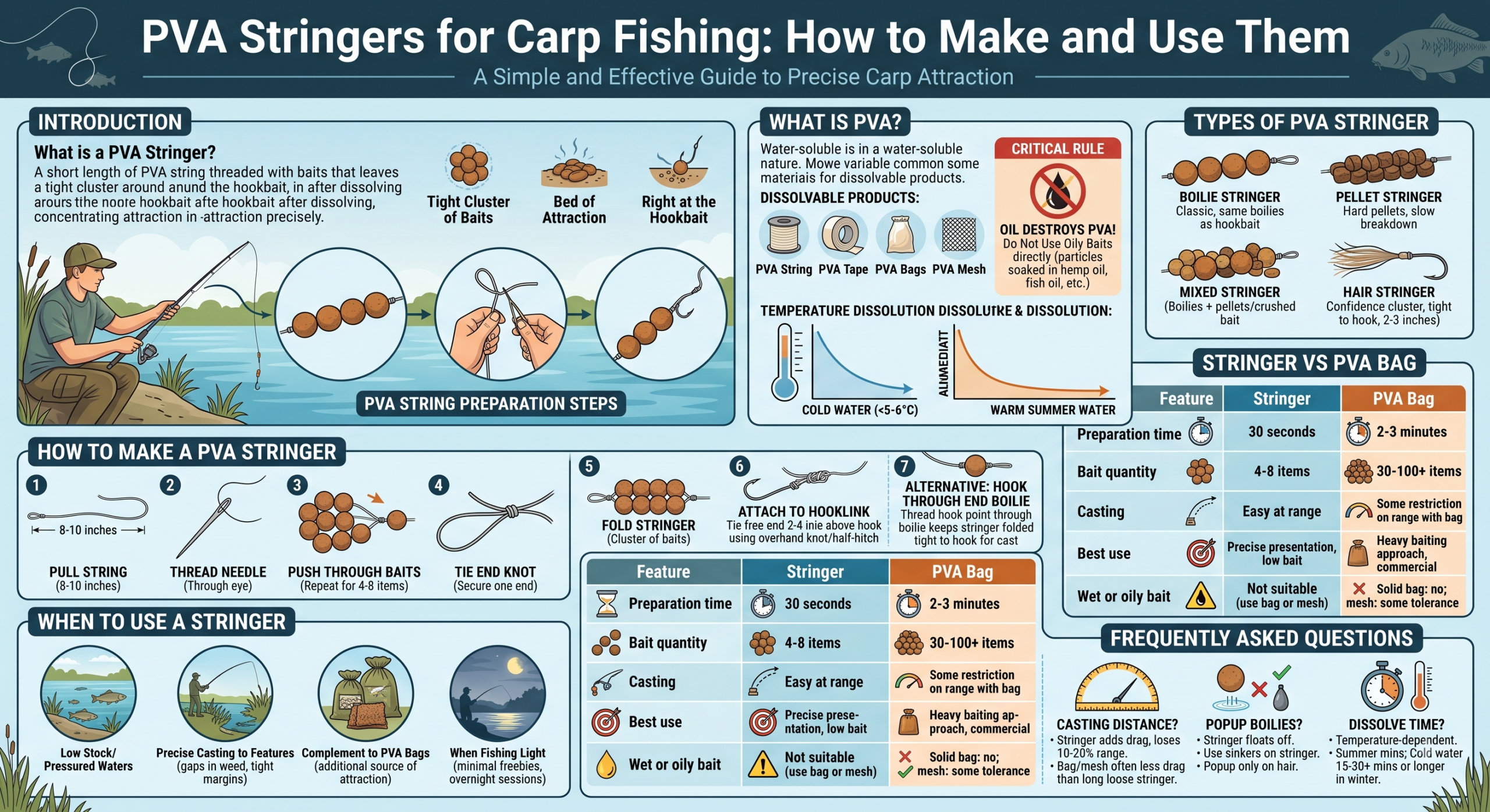PVA Stringers for Carp Fishing: How to Make and Use Them