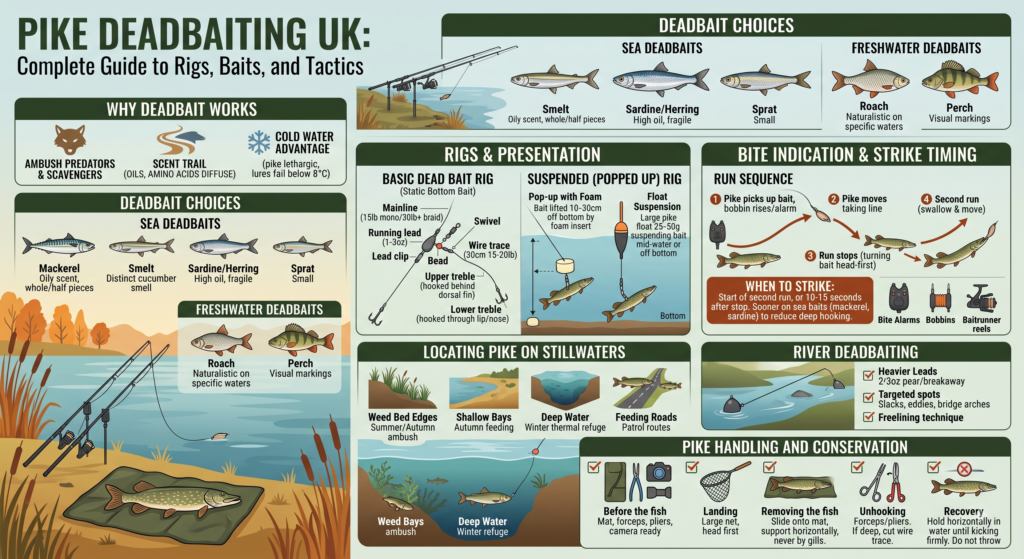 Pike Deadbaiting UK: Complete Guide to Rigs, Baits, and Tactics 1 Pike Deadbaiting UK: Complete Guide to Rigs, Baits, and Tactics