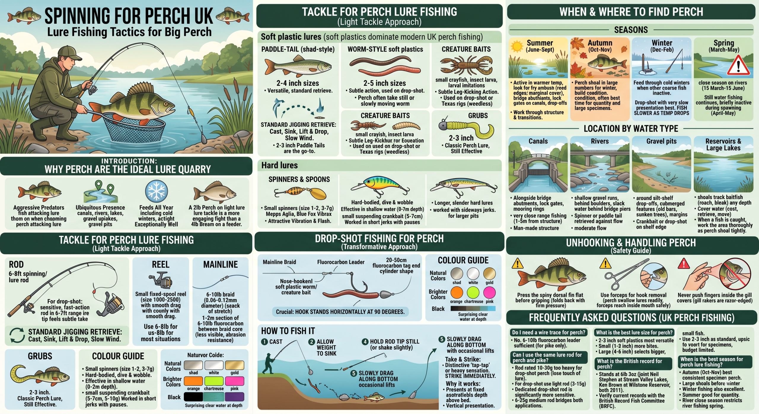 Spinning for Perch UK: Lure Fishing Tactics for Big Perch