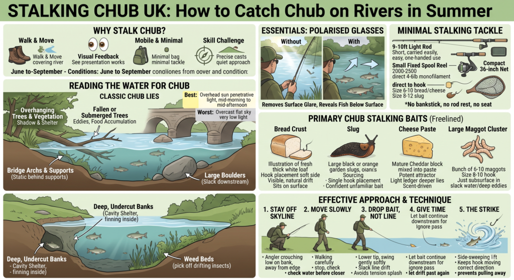 Stalking Chub UK: How to Catch Chub on Rivers in Summer 1 Stalking Chub UK: How to Catch Chub on Rivers in Summer