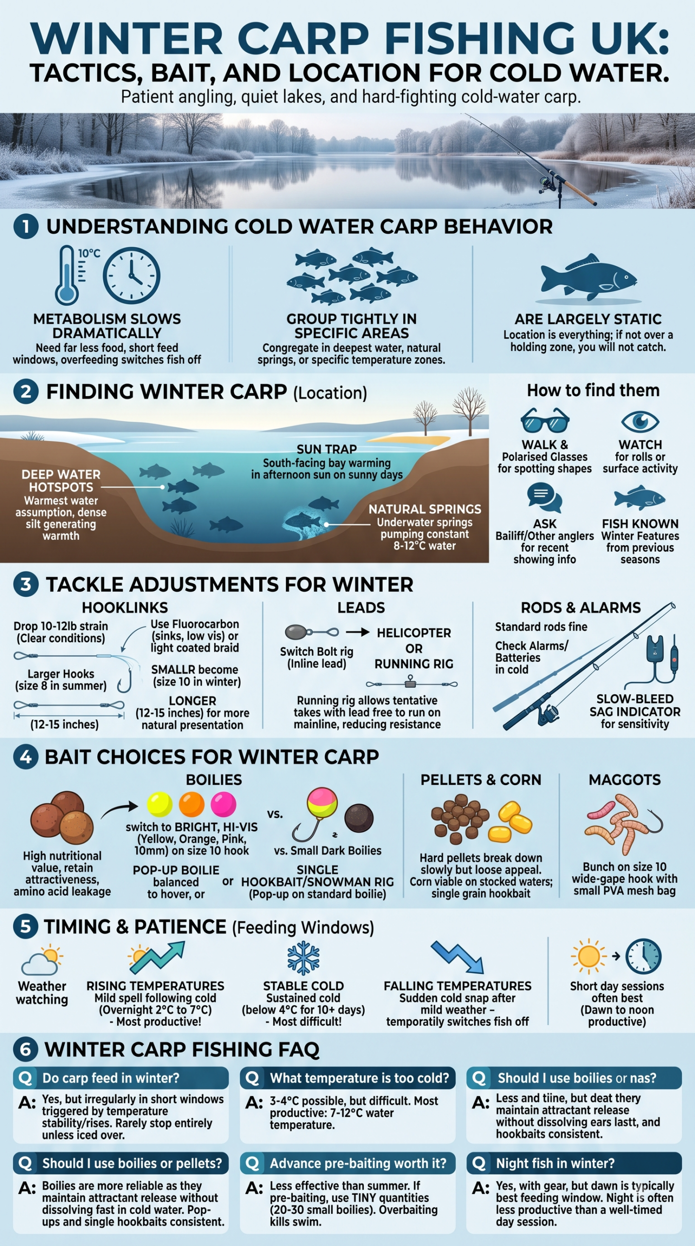 Winter Carp Fishing UK: Tactics, Bait, and Location for Cold Water Carp 1 Winter Carp Fishing UK: Tactics, Bait, and Location for Cold Water Carp