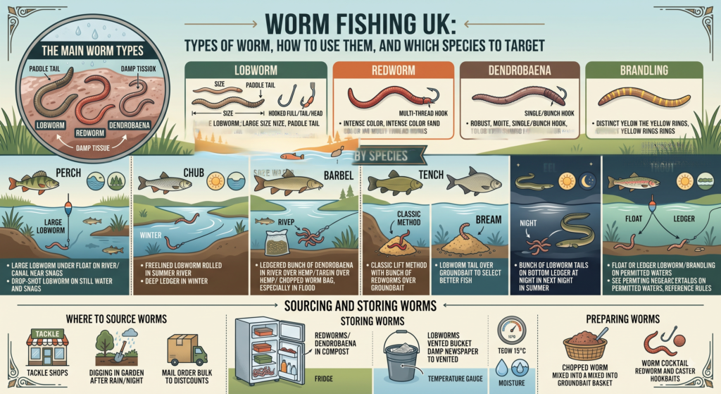 Worm Fishing UK: Types of Worm, How to Use Them, and Which Species to Target