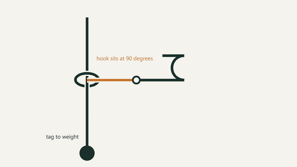Drop Shot Fishing for Perch UK: Complete How-To Guide 4 Close-up of a correctly tied Palomar knot on a drop shot hook, showing the hook sitting horizontally at 90 degrees to the leader